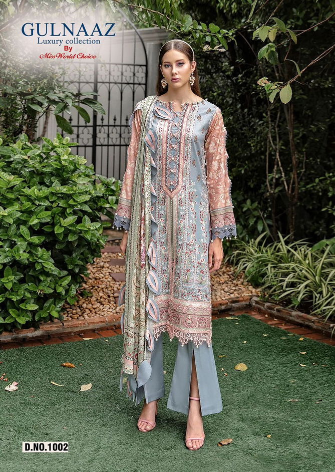 Gulnaaz Vol 1 By Miss World Cotton Printed Pakistani Dress Material Wholesale Online